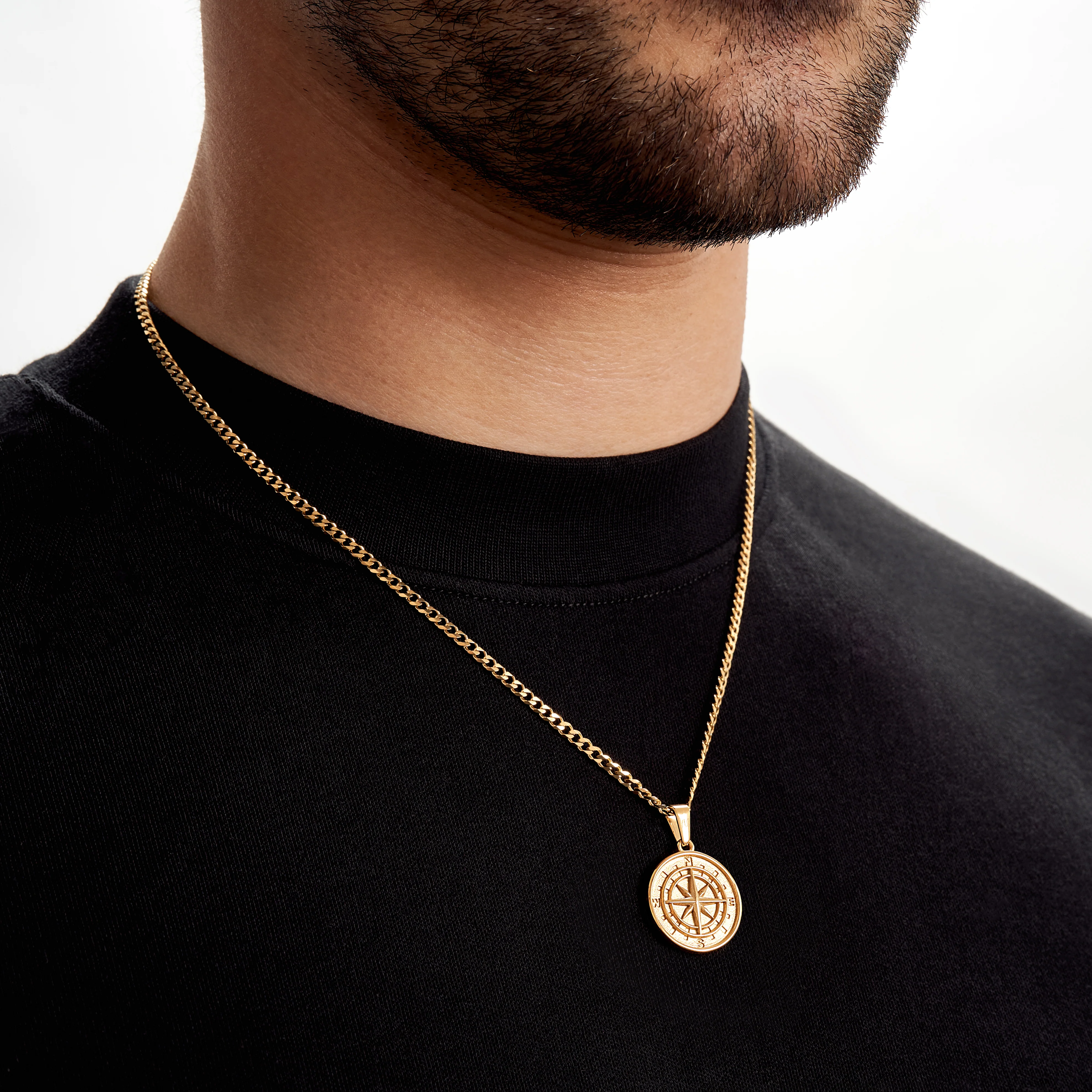 Gold Compass Necklace - Image 3