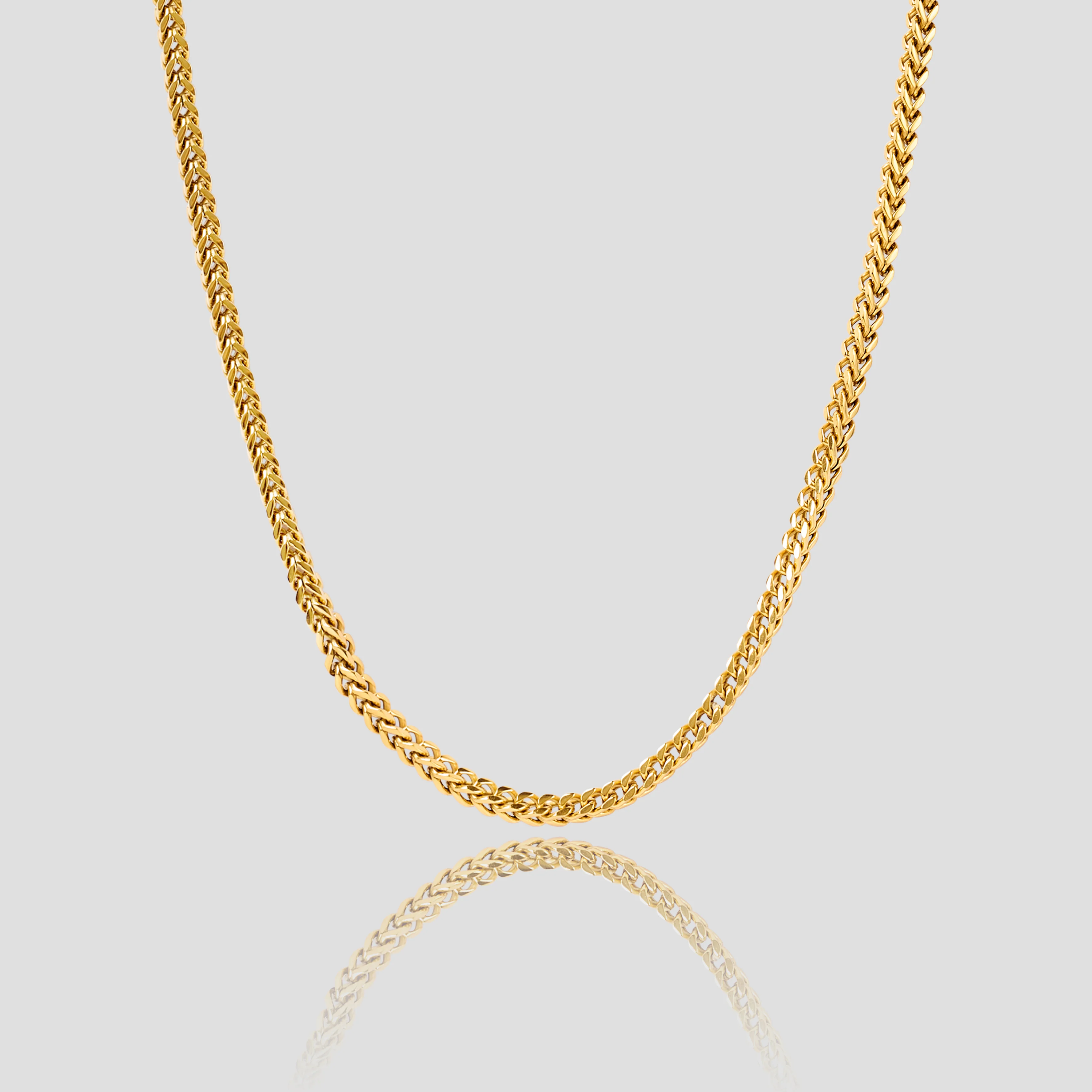 Gold Flower Basket Chain - 4 mm
