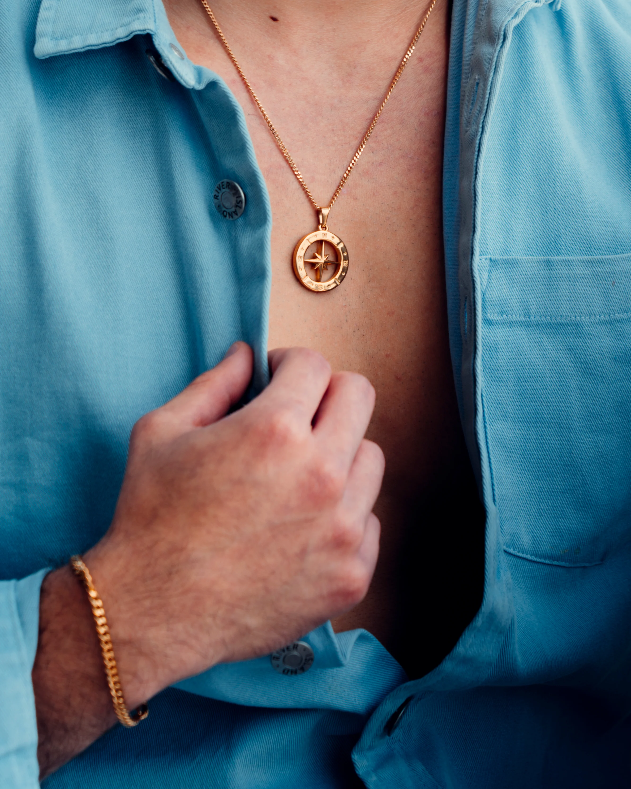 North Star Necklace - Gold - Image 4