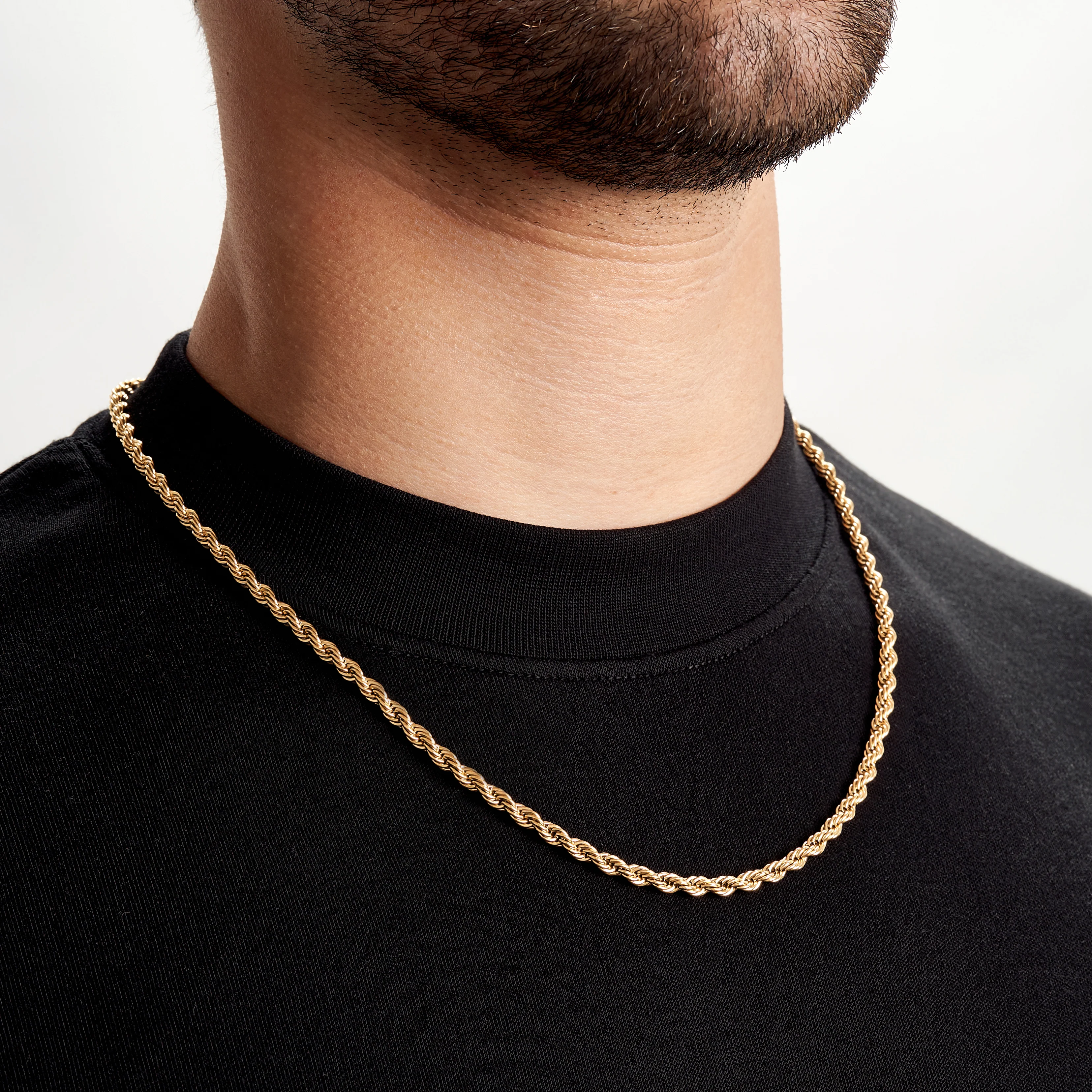 Gold Rope Chain - 4 mm - Image 3