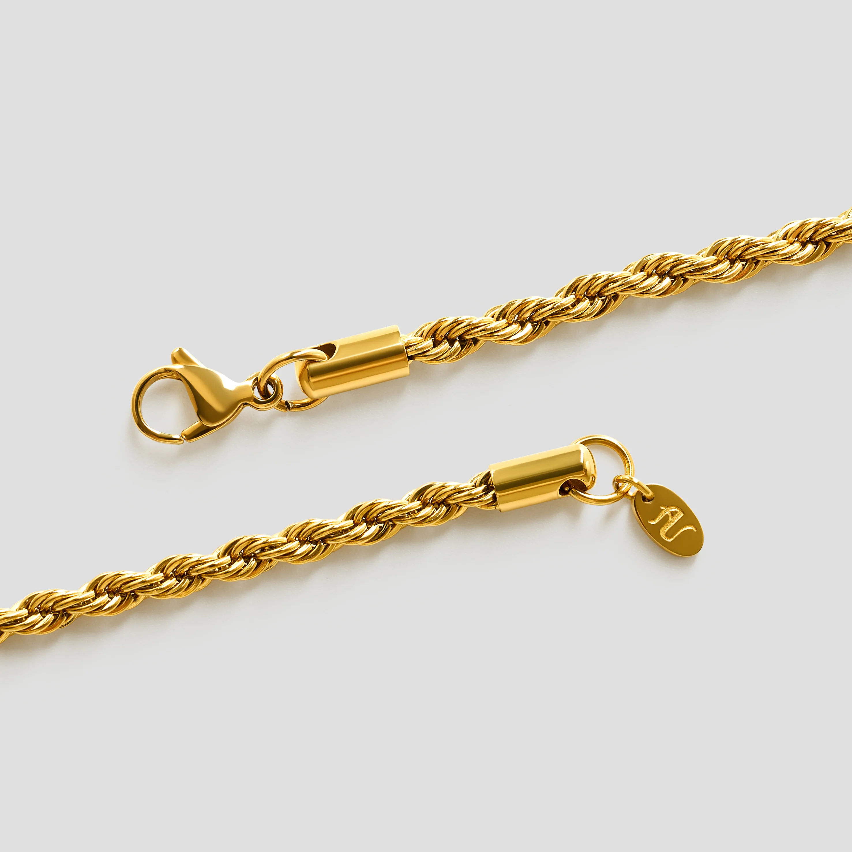 Gold Rope Bracelet - 4 mm - Image 4