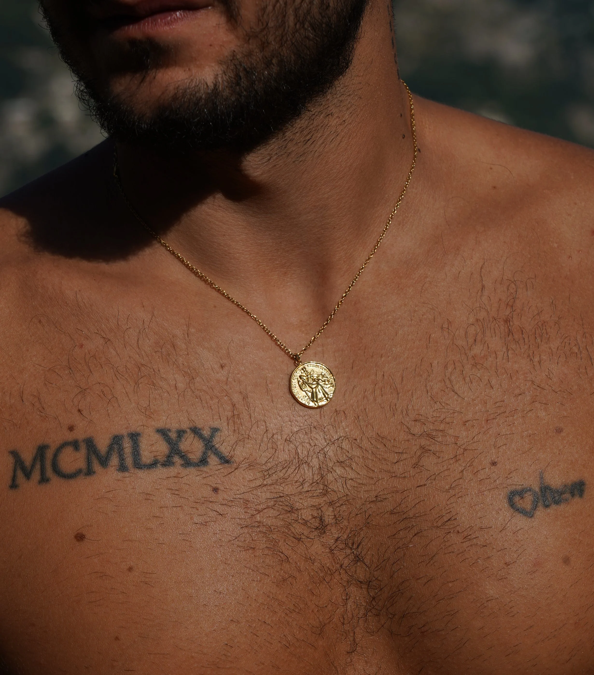 Gold St Christopher Necklace - Image 5