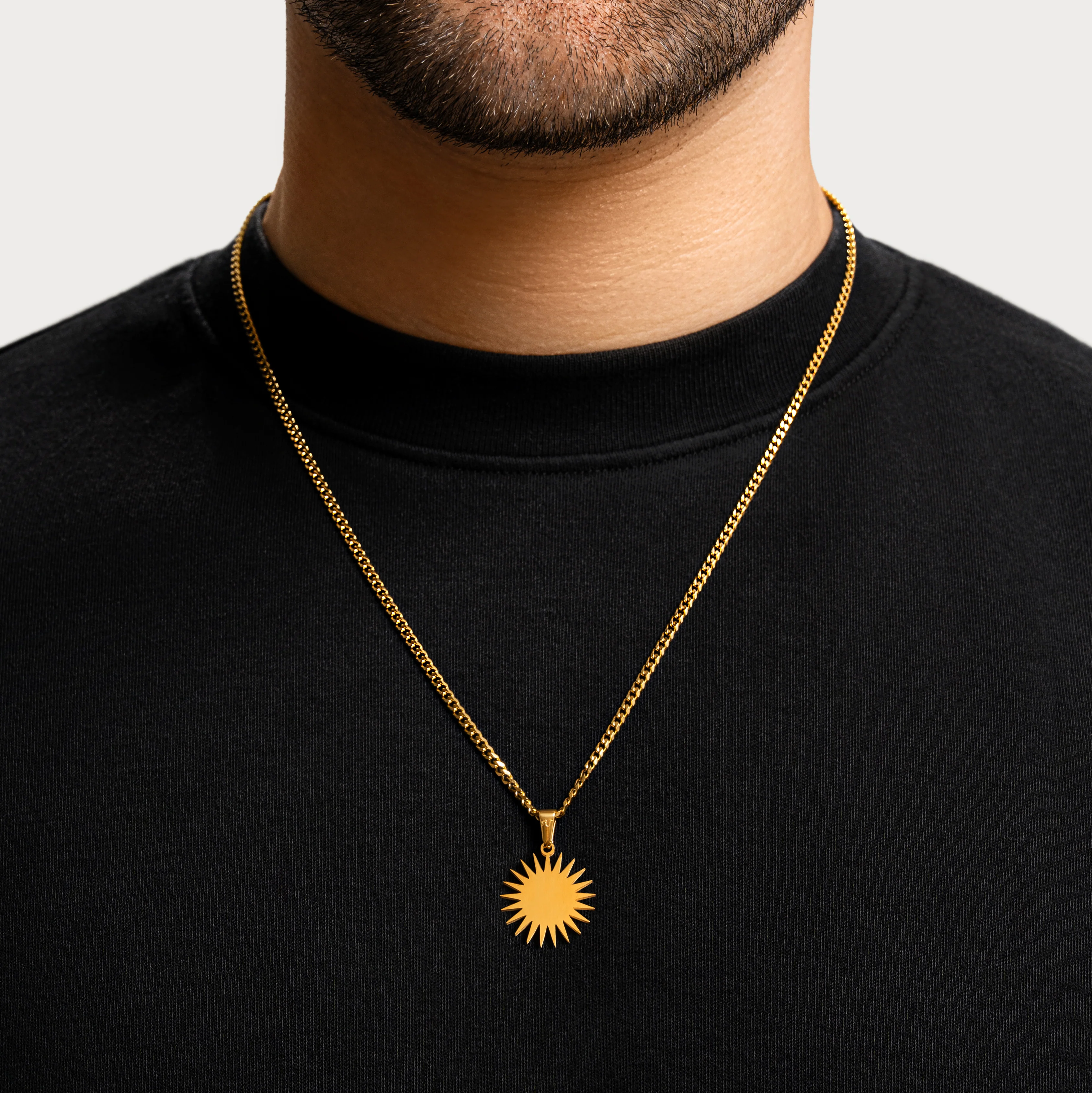 Sun Necklace - Gold - Image 2
