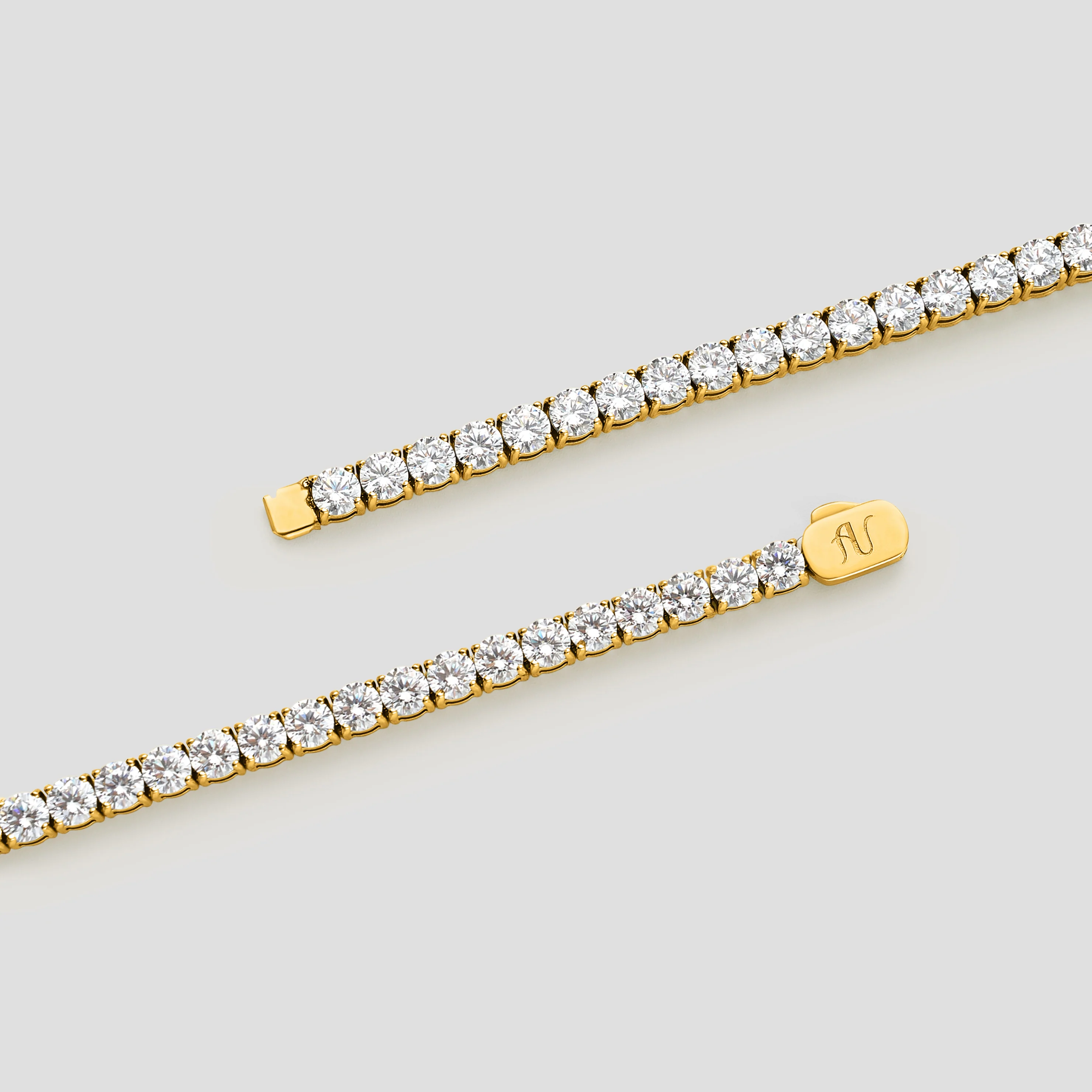 Gold Tennis Bracelet - 5 mm - Image 4