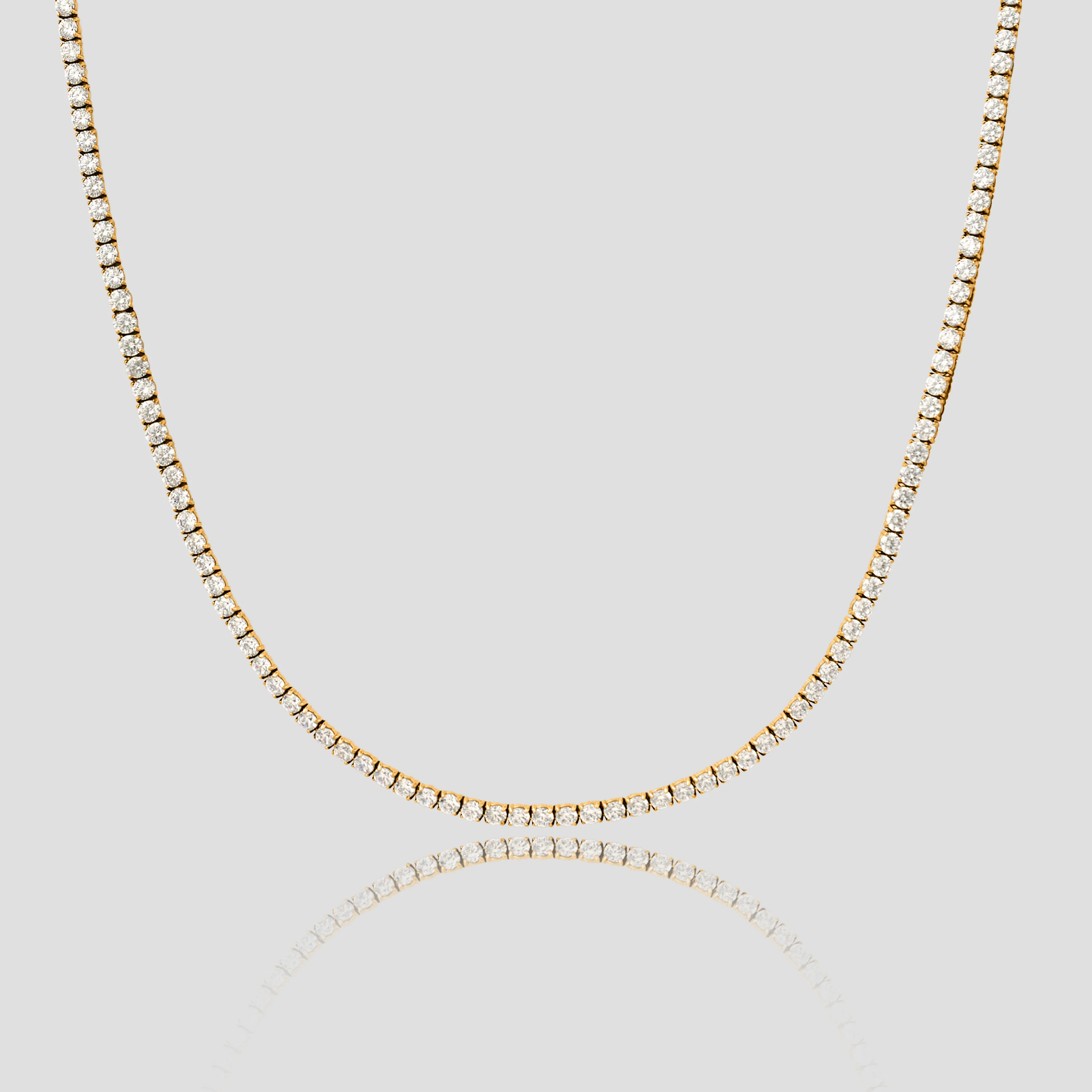 Gold Tennis Chain - 3 mm - Image 3