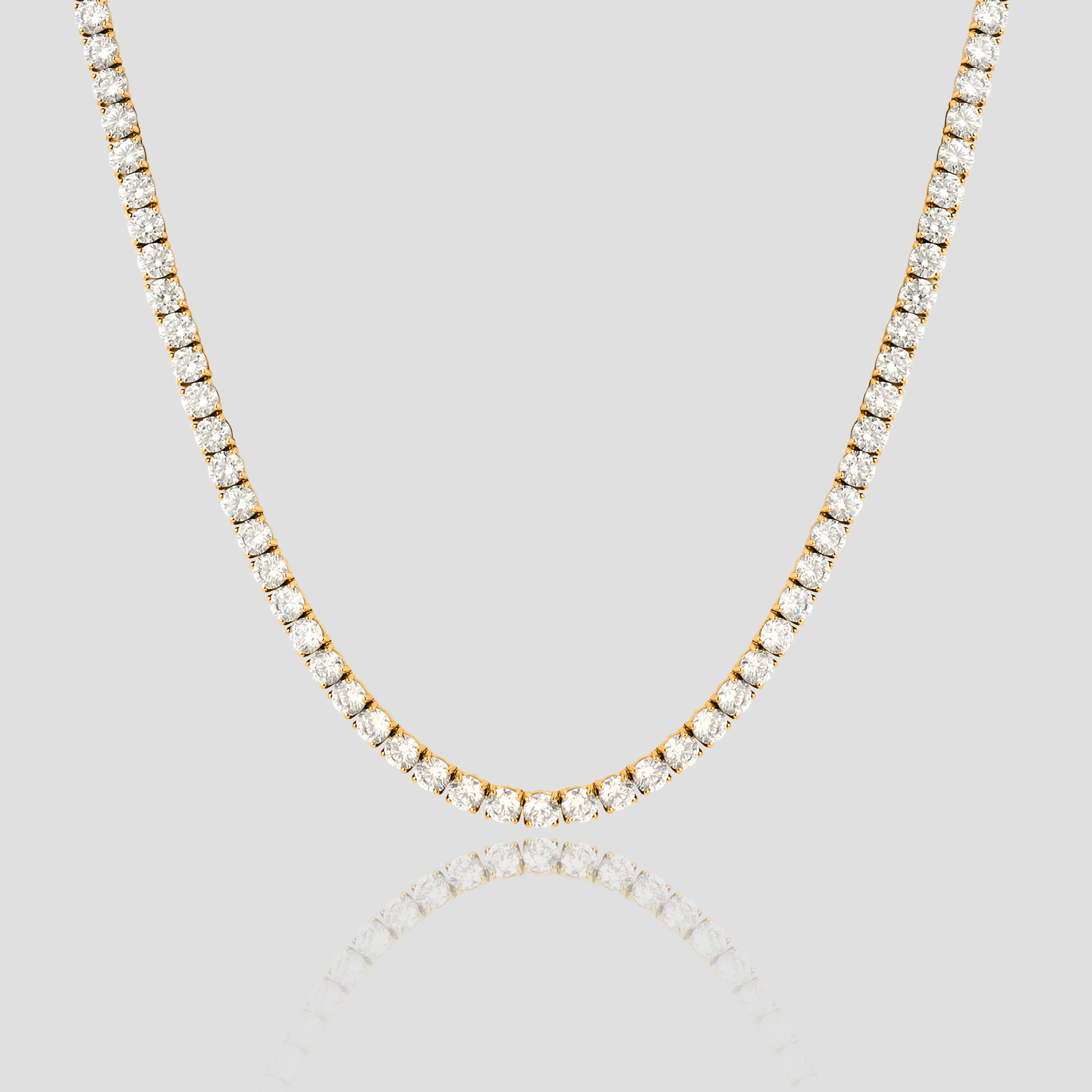 Gold Tennis Chain - 5 mm