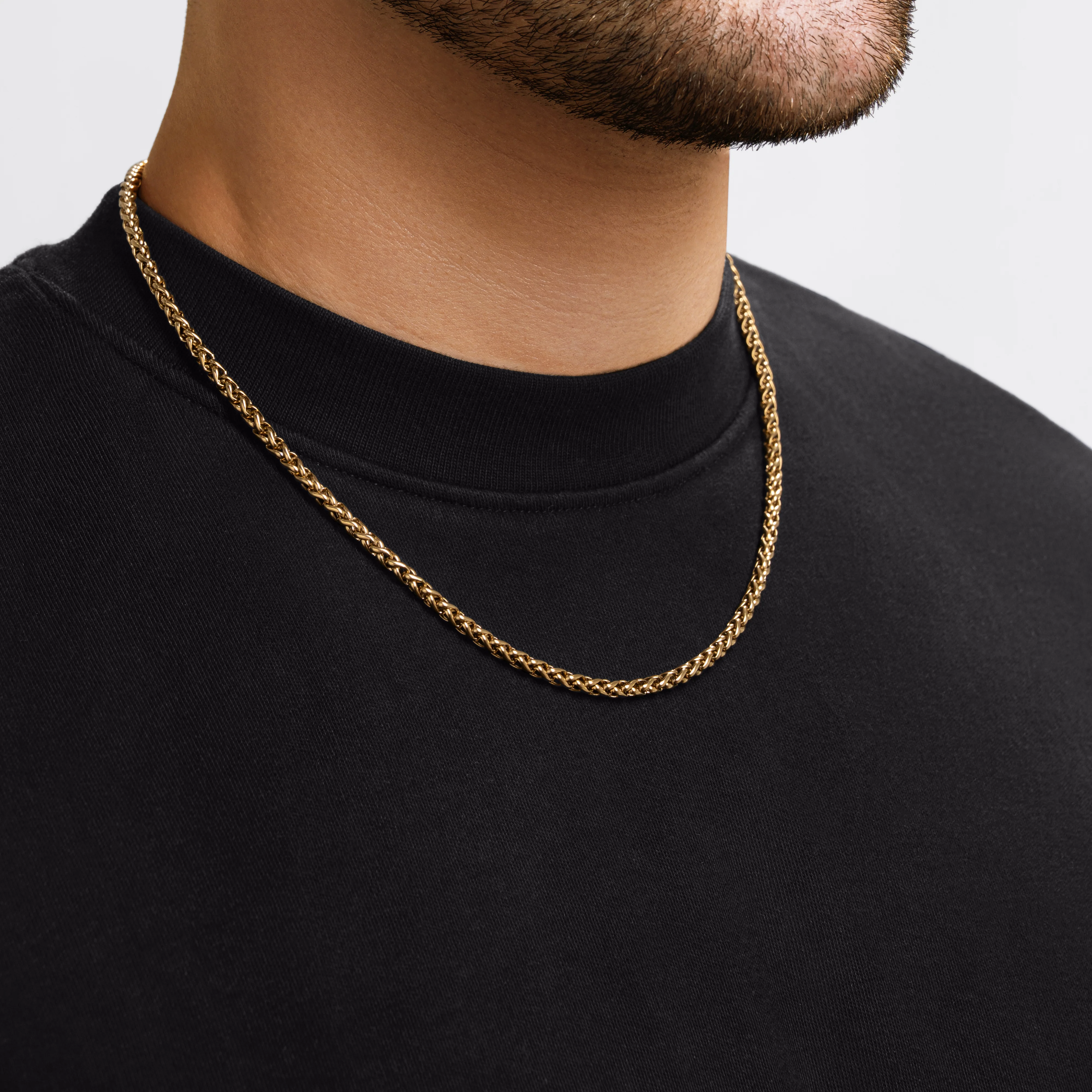 Gold Wheat Chain - 4 mm - Image 3