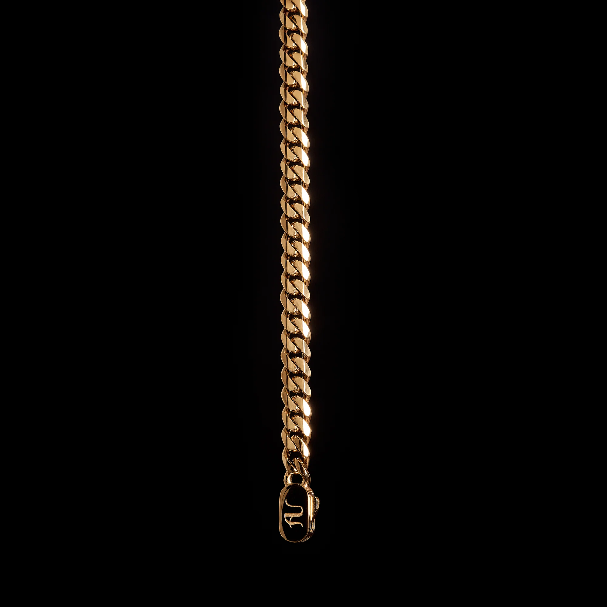 Mens Gold Bracelet - 8 mm - Image 3