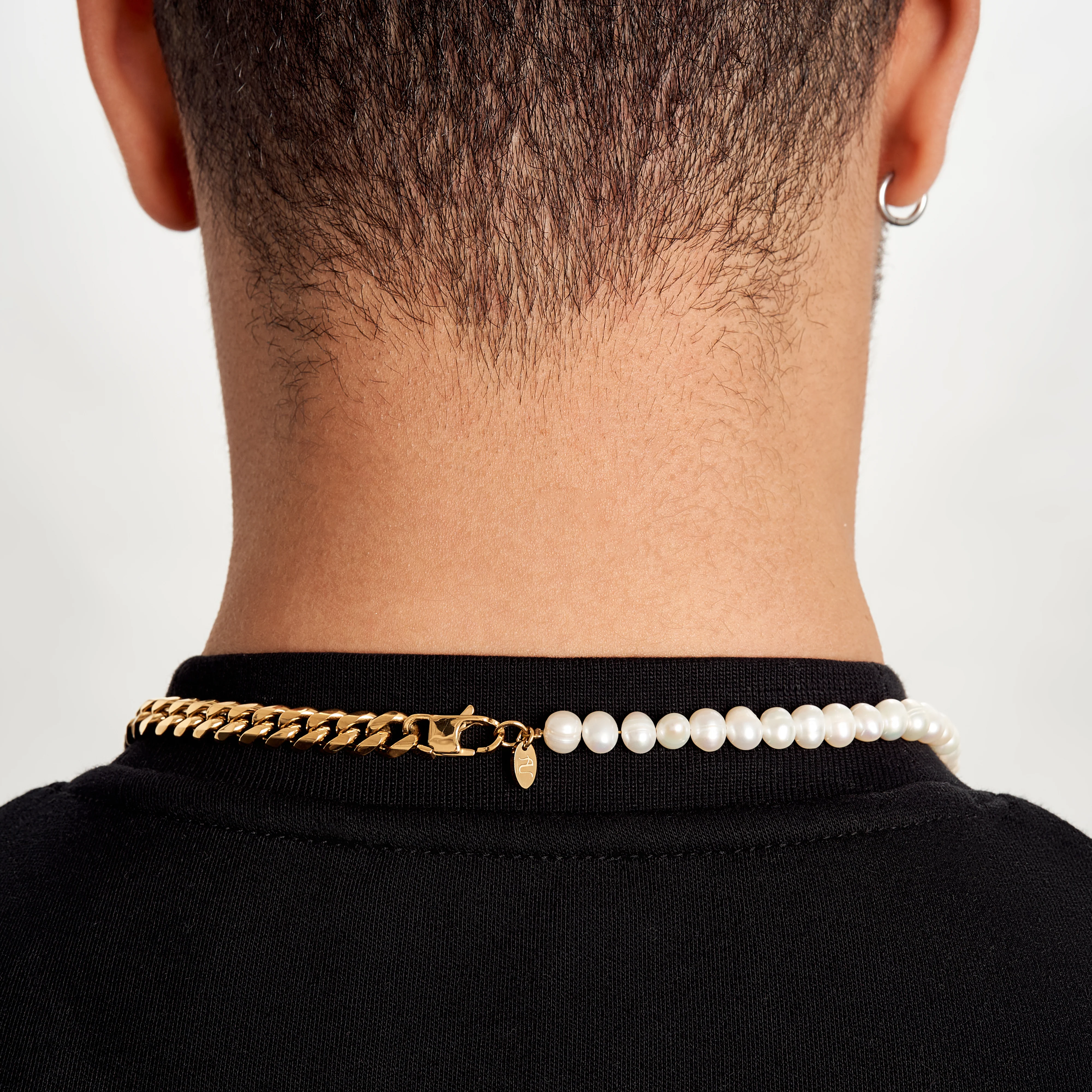 Mens Pearl Necklace - 6mm - Image 5