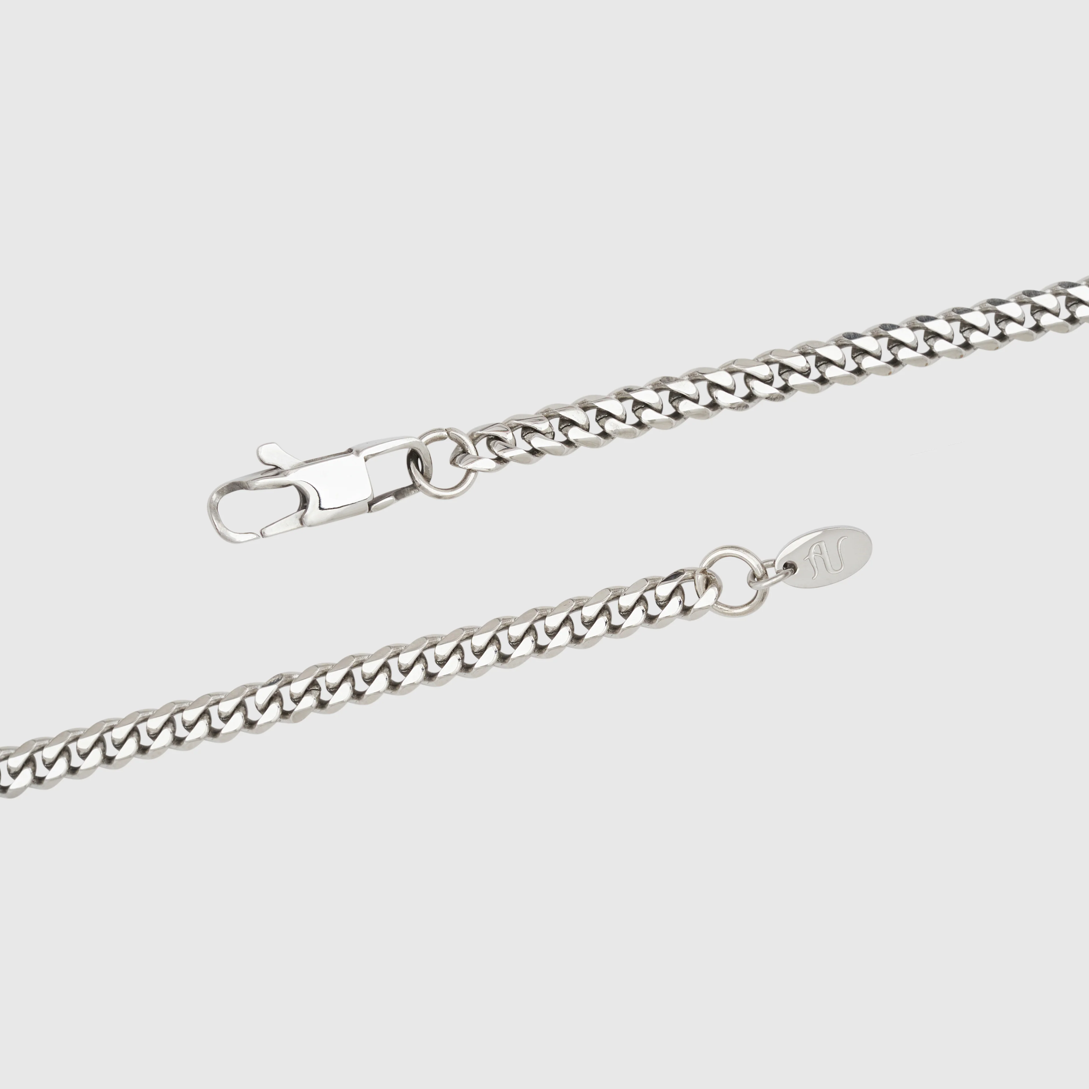 Silver Cuban Link Chain - 4 mm - Image 5