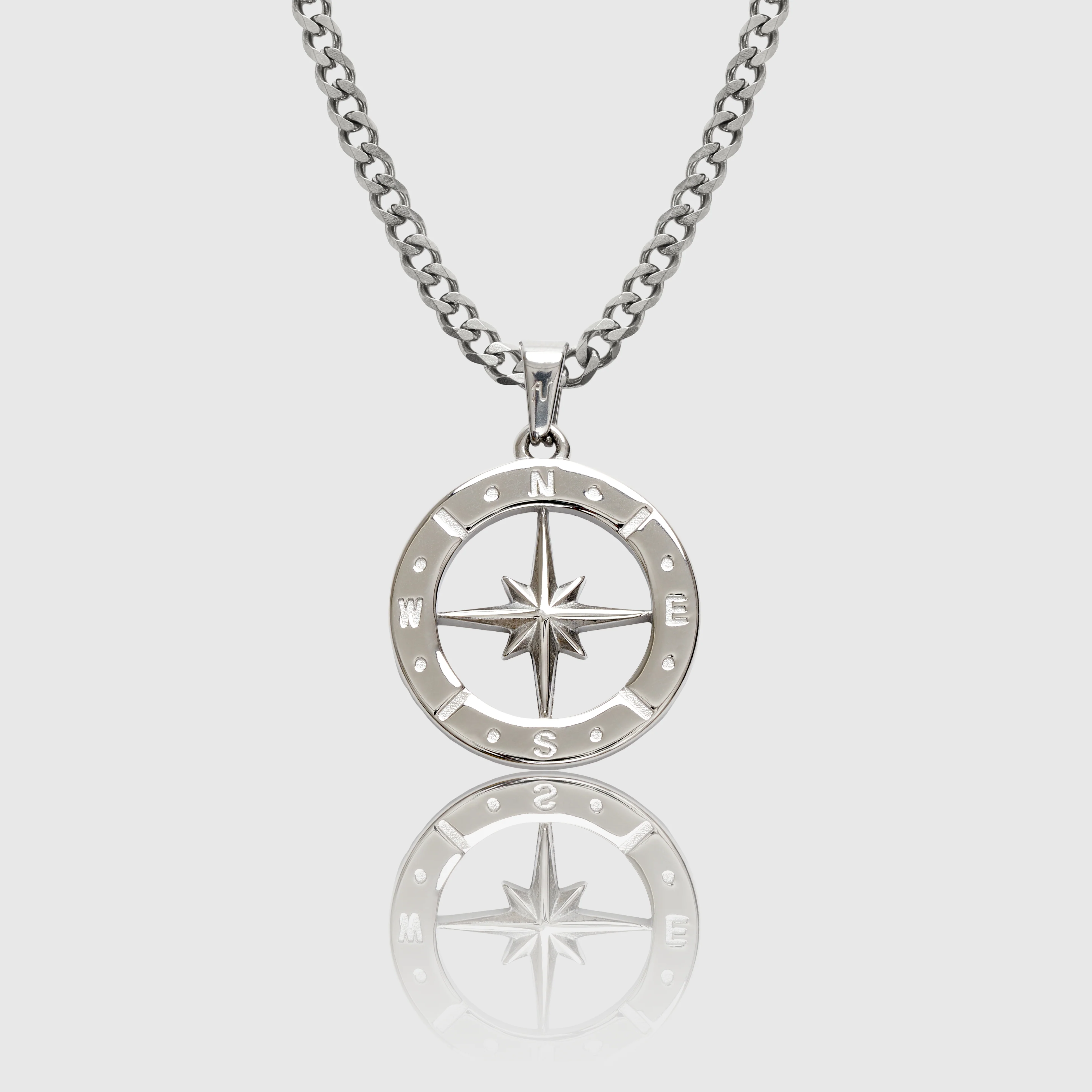 Silver North Star Necklace