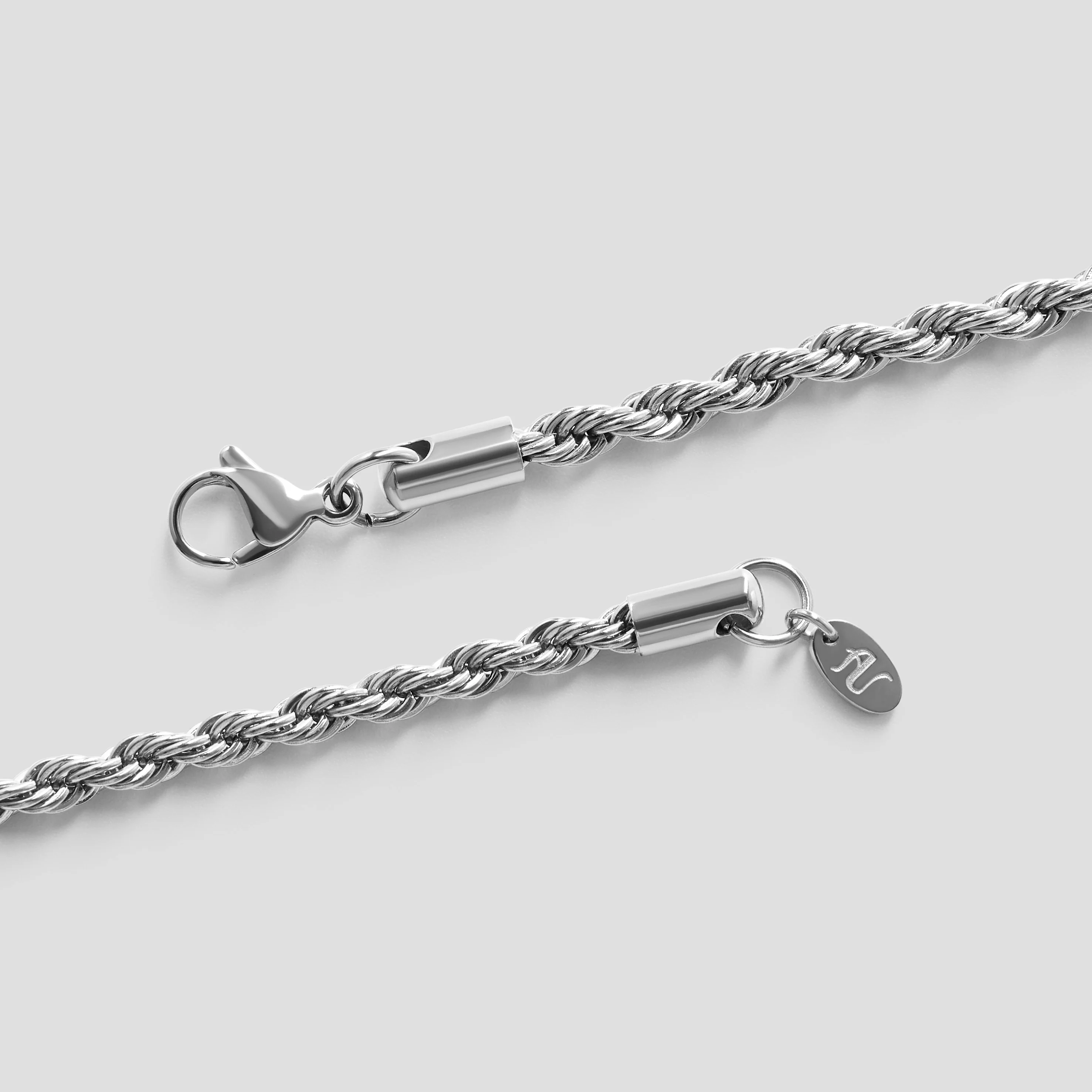 Silver Rope Bracelet - 4 mm - Image 4