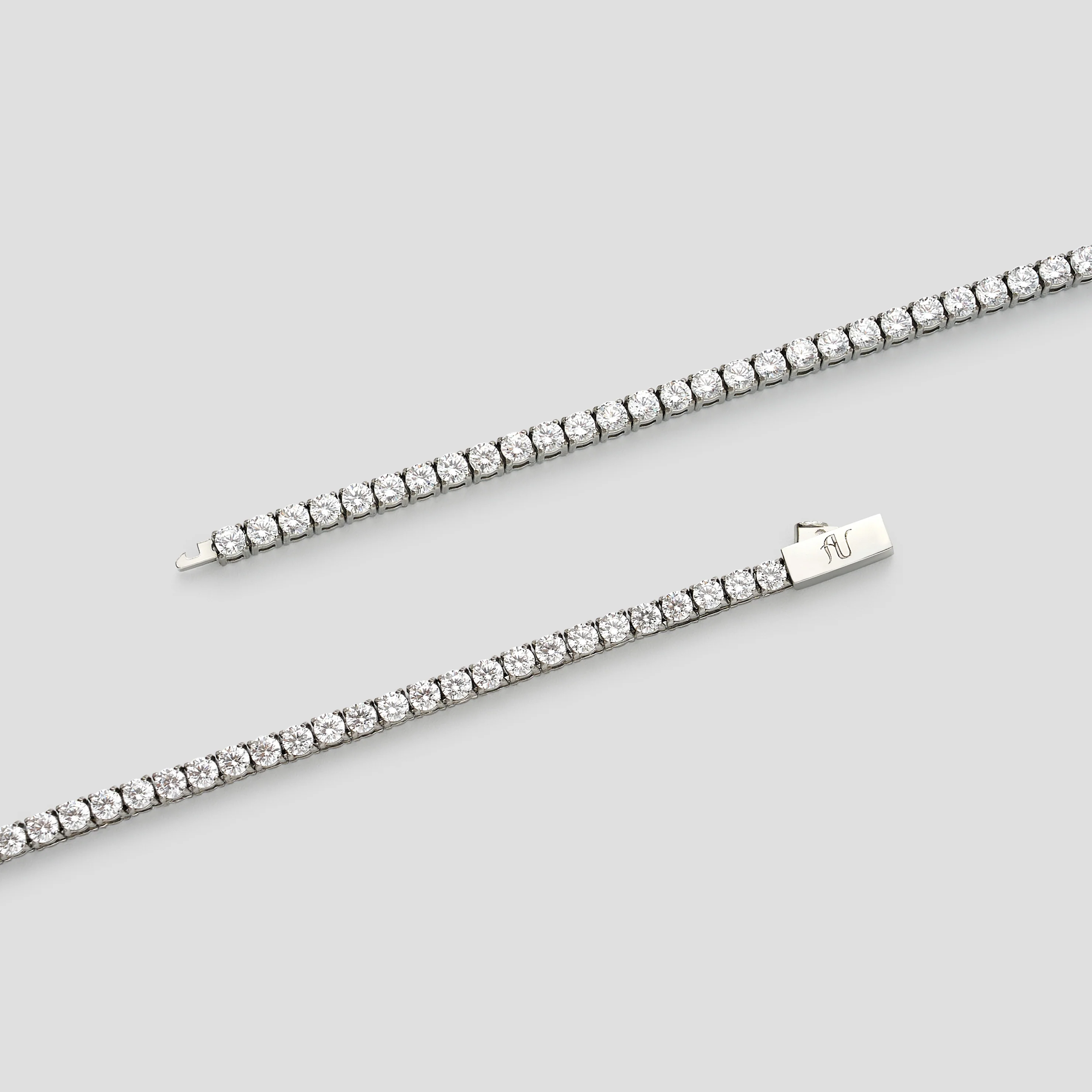 Silver Tennis Bracelet - 3 mm - Image 4