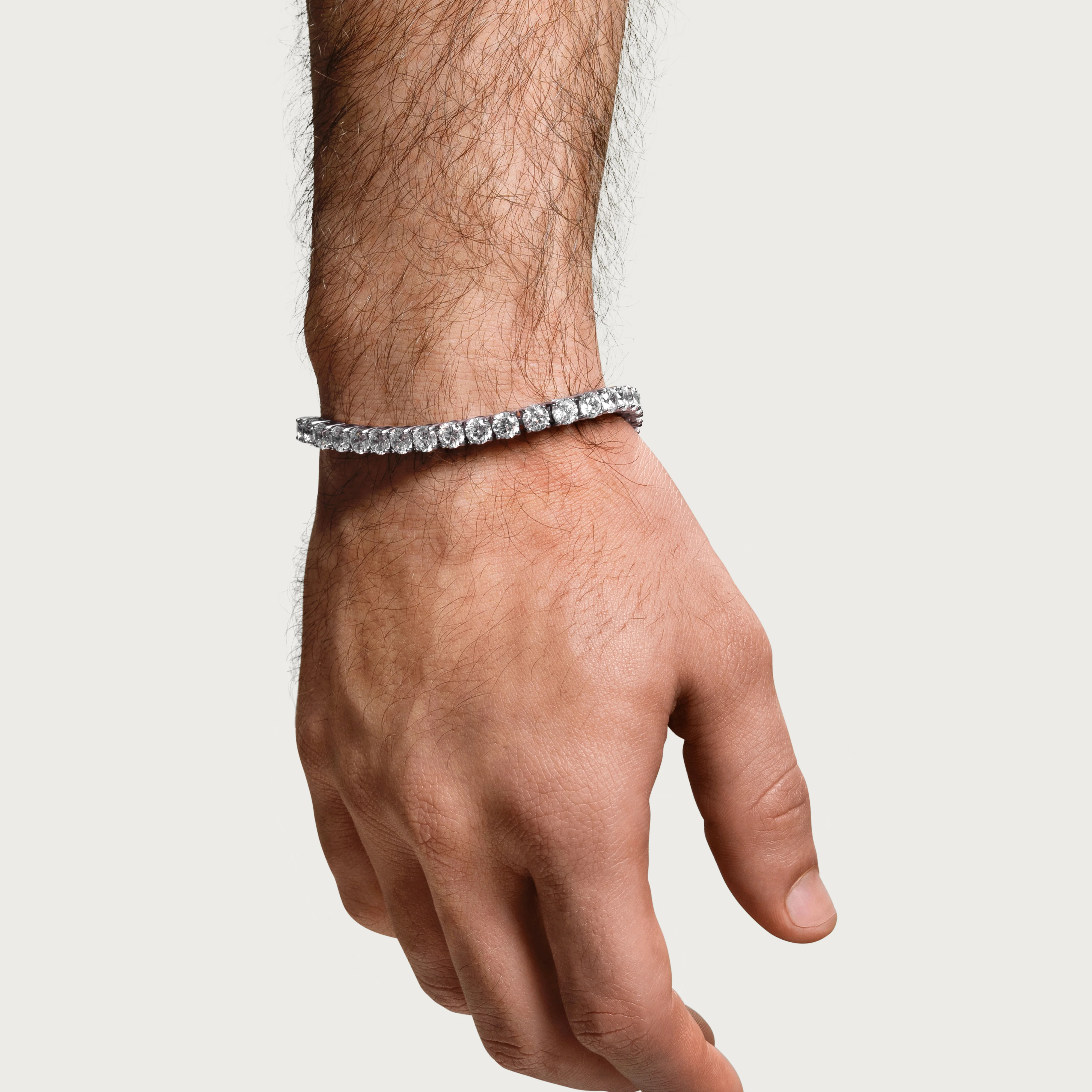 Silver Tennis Bracelet - 5 mm - Image 3