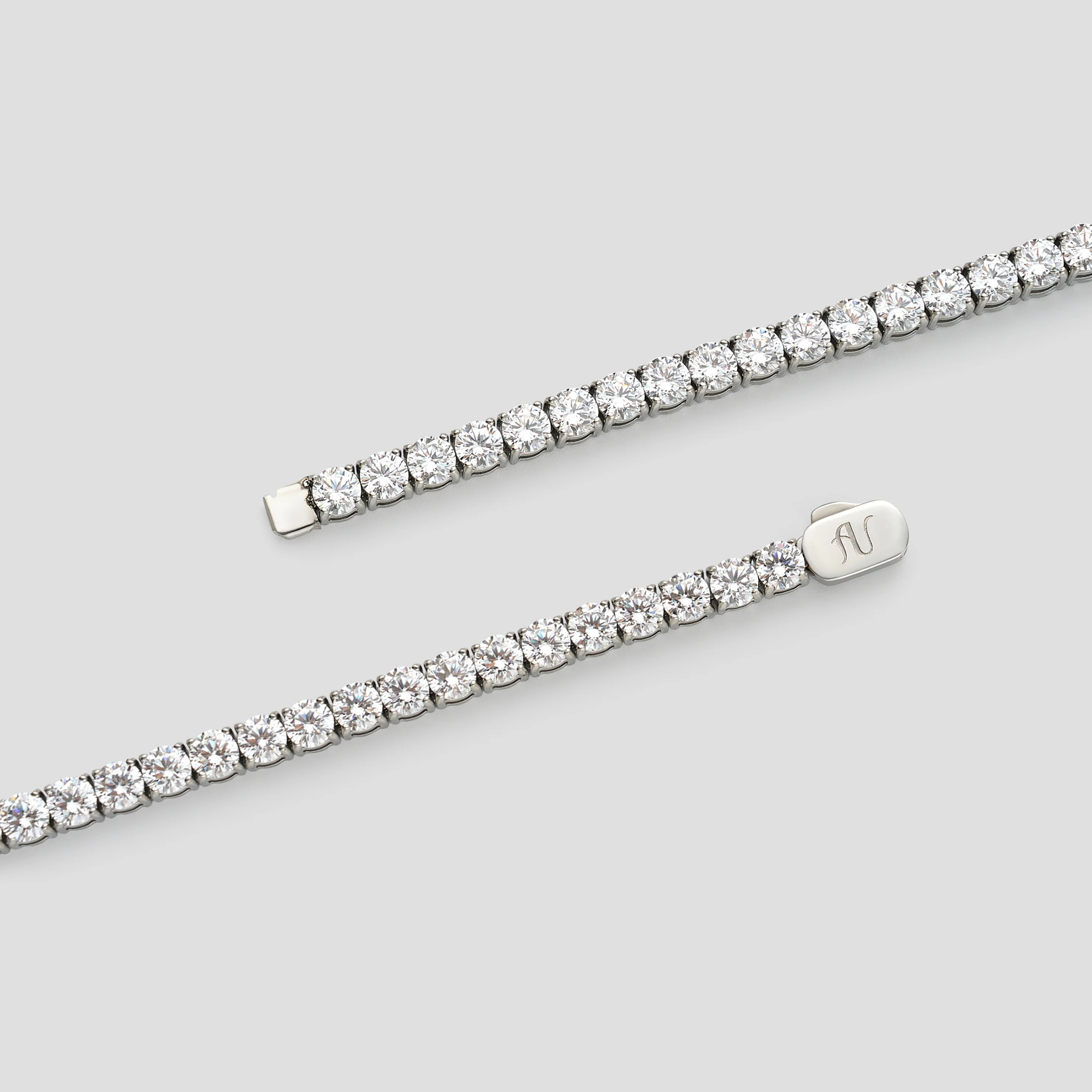 Silver Tennis Chain - 5 mm - Image 4