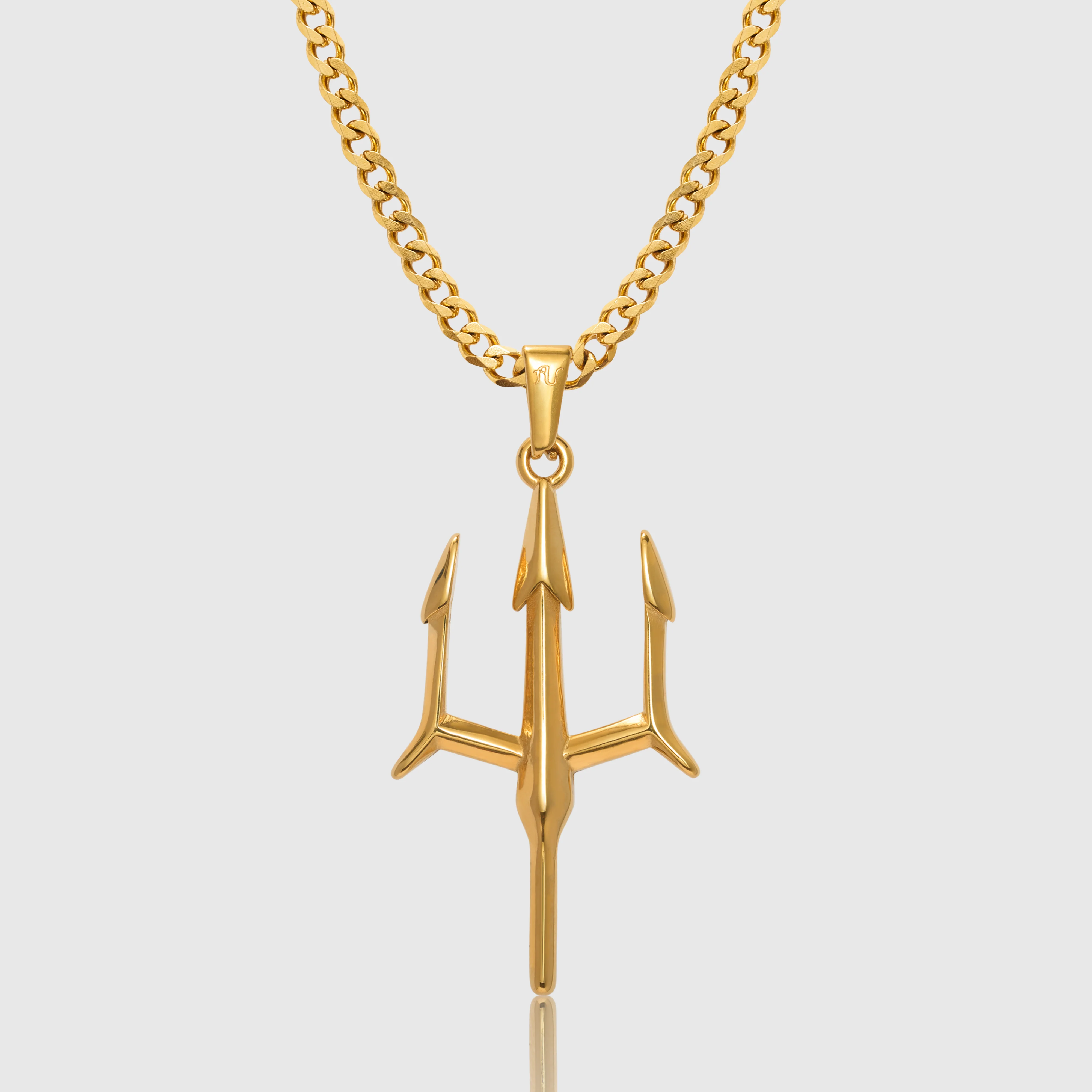 Trident Necklace - Gold